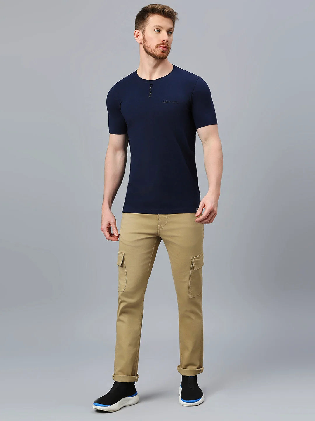 Navy Regular Fit H/S T-SHIRT