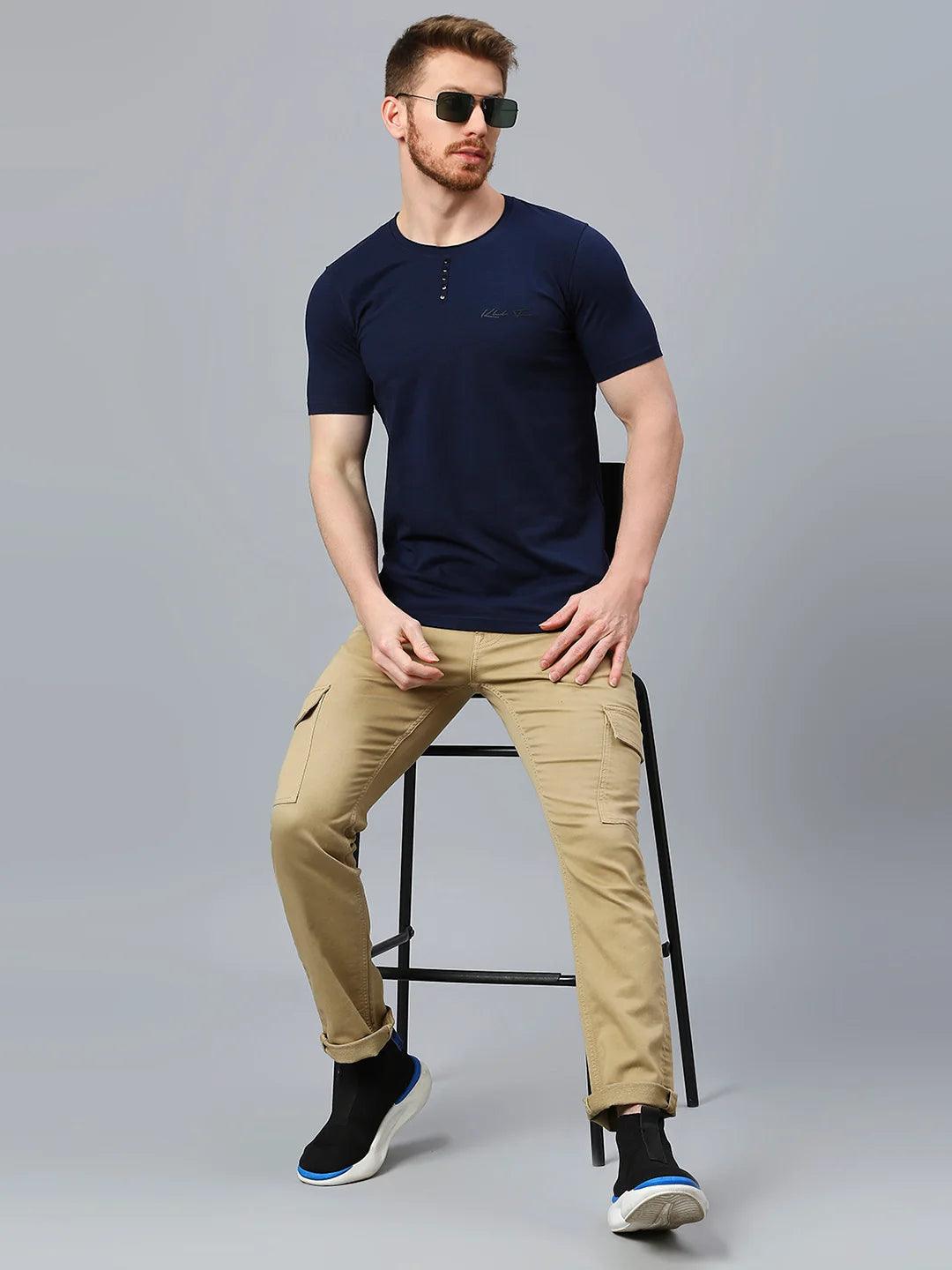 Minimal X Navy T-Shirt