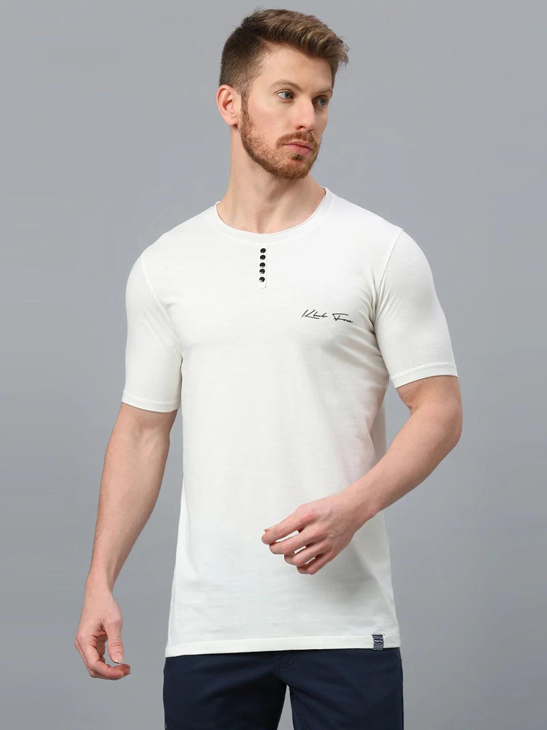 White Regular Fit H S T SHIRT