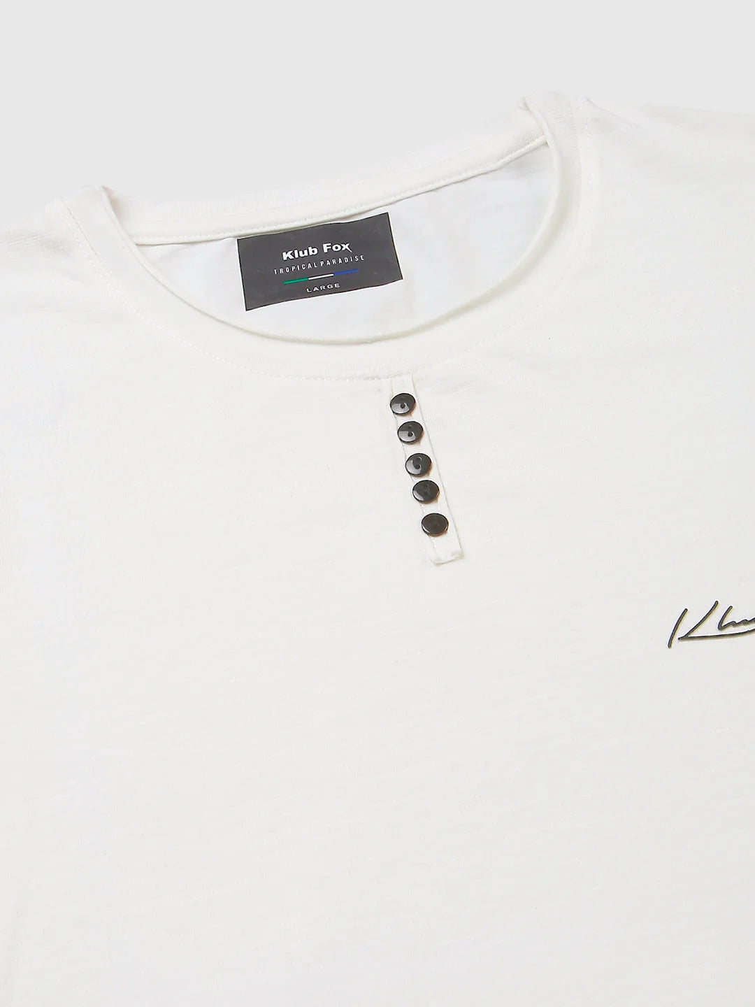 White Regular Fit H/S T-SHIRT