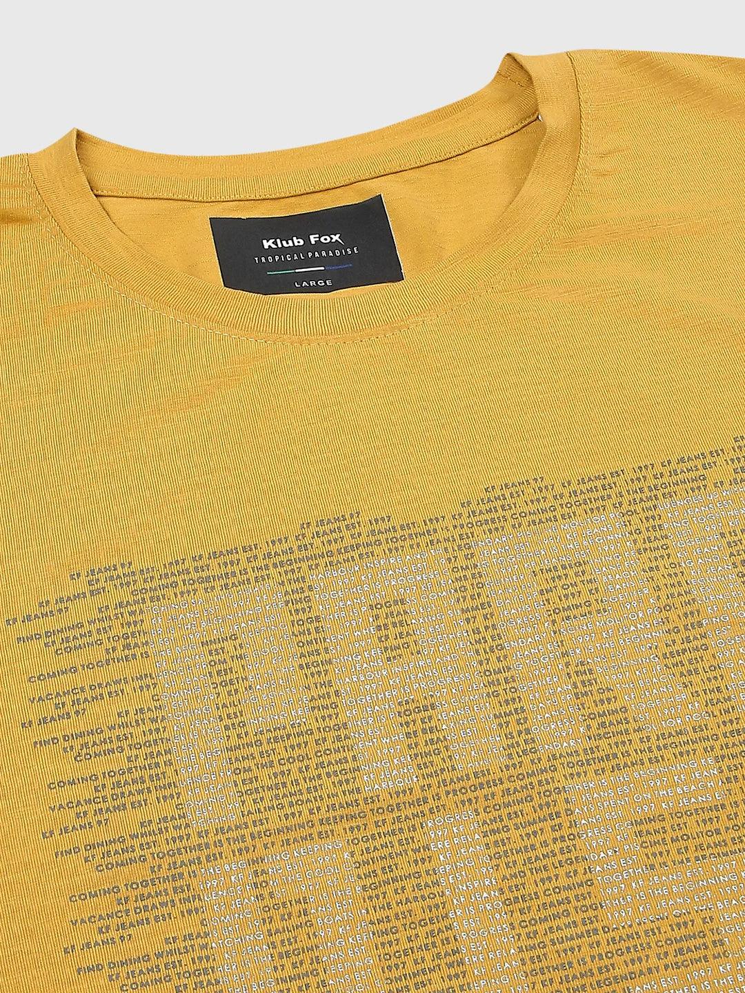 Mustard Printed T-Shirt