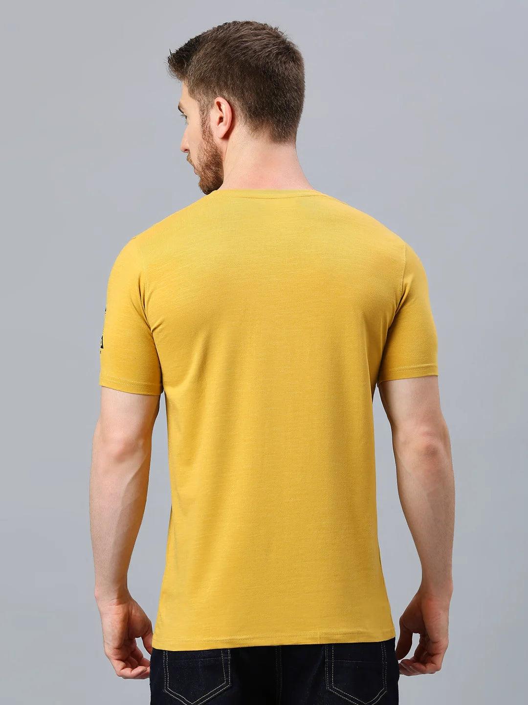 Mustard Printed T-Shirt