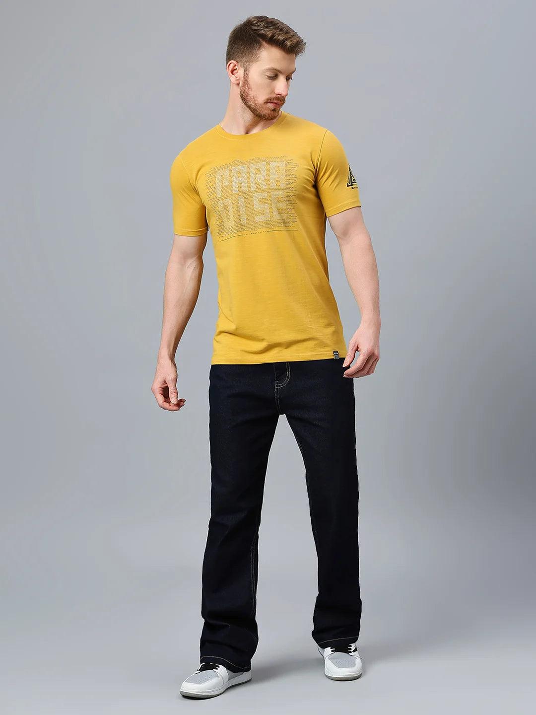 Mustard Printed T-Shirt