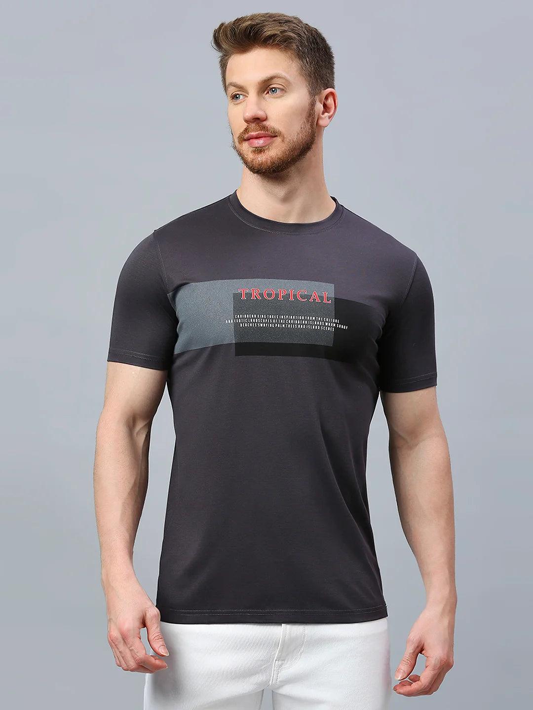 Street Hype Dark Grey Crew T-Shirt