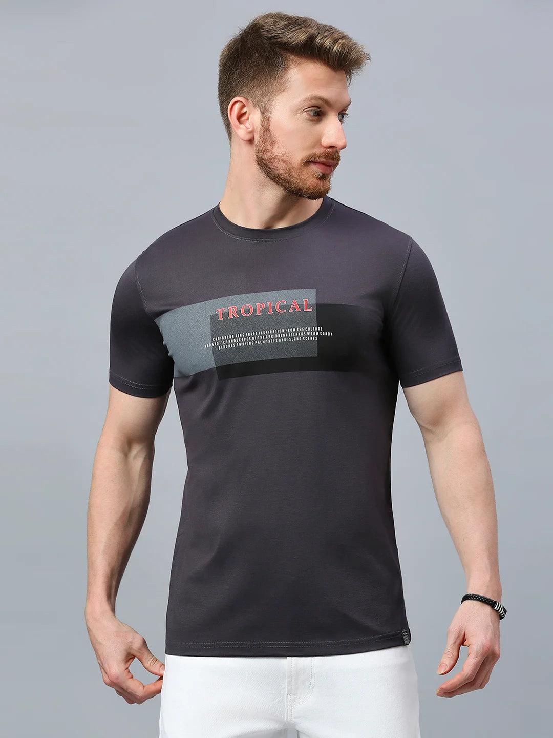 Street Hype Dark Grey Crew T-Shirt