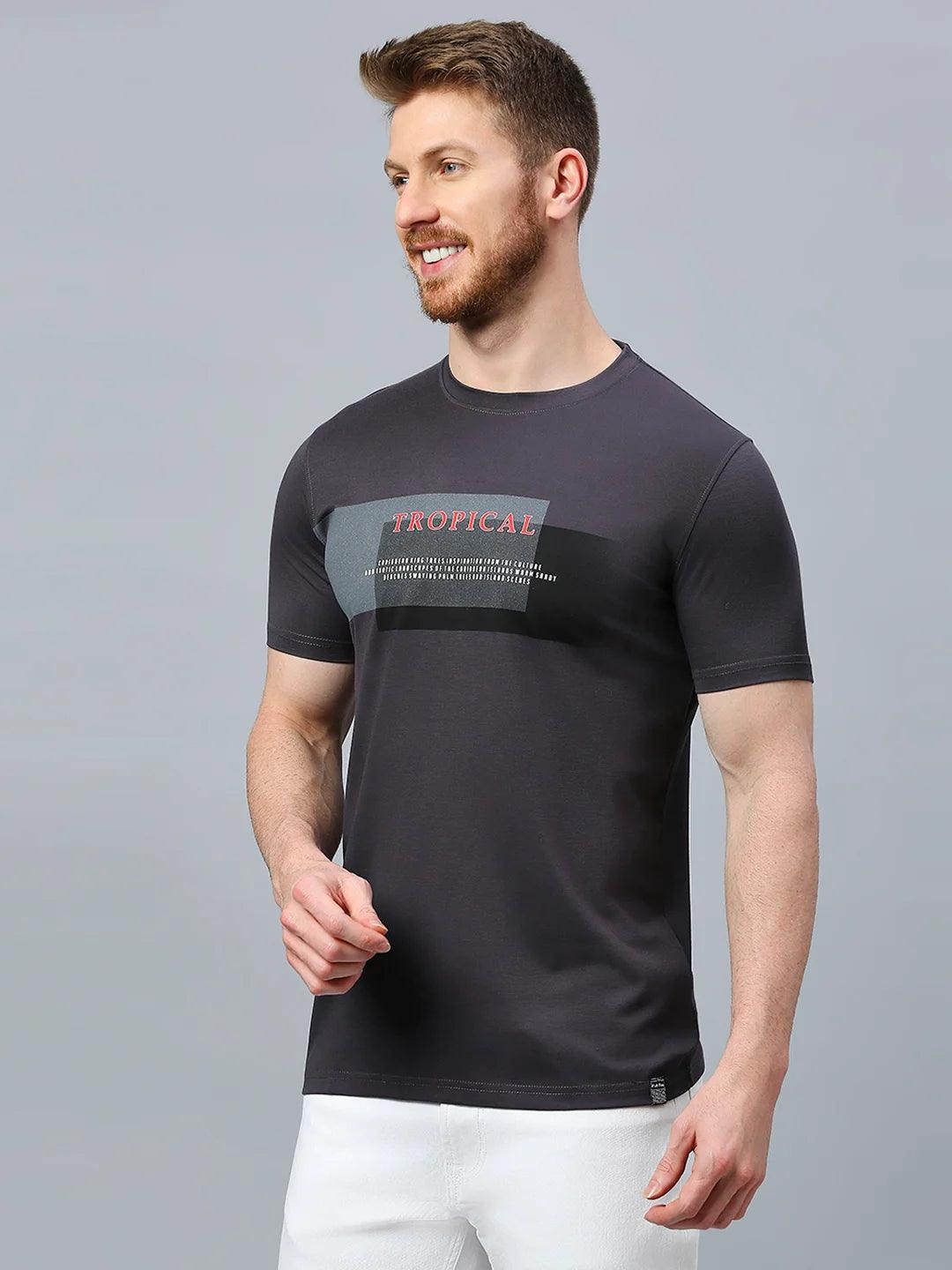 Street Hype Dark Grey Crew T-Shirt