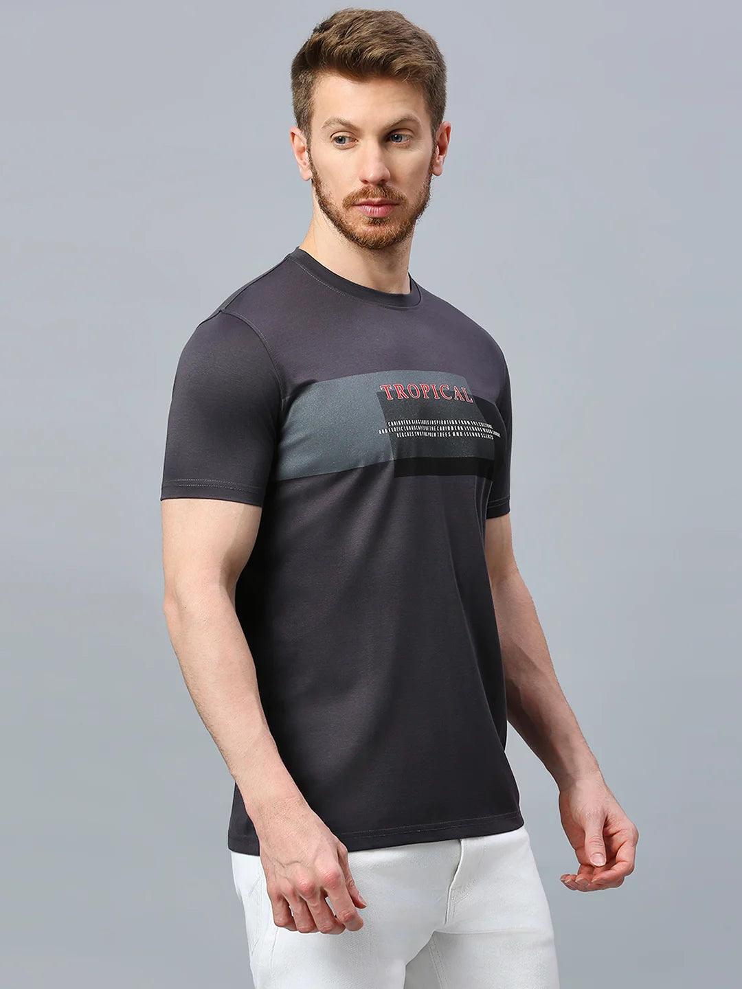 Street Hype Dark Grey Crew T-Shirt