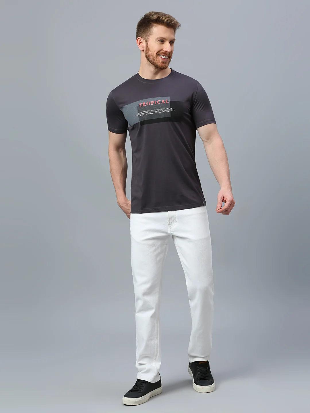 Street Hype Dark Grey Crew T-Shirt