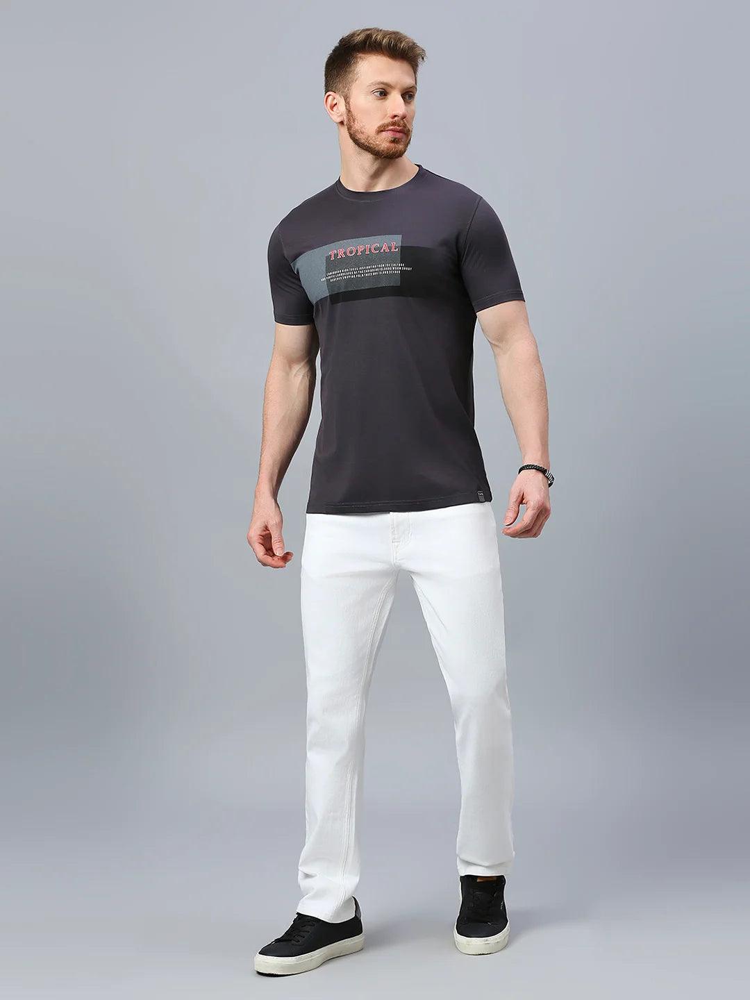 Street Hype Dark Grey Crew T-Shirt