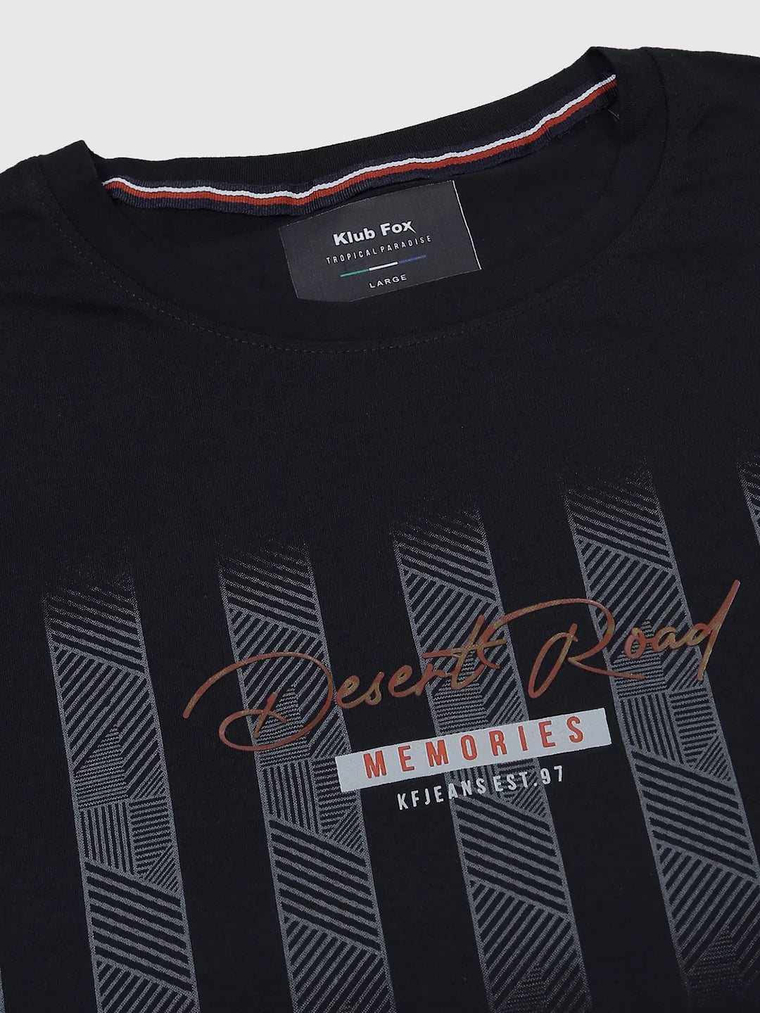 Black Regular Fit H/S T-SHIRT