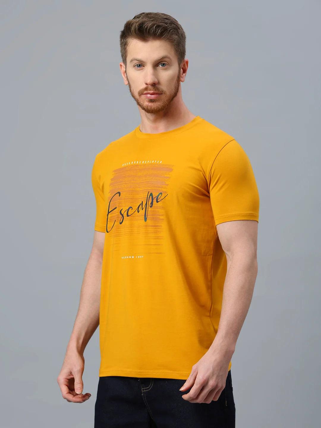 Mustard Printed T-Shirt