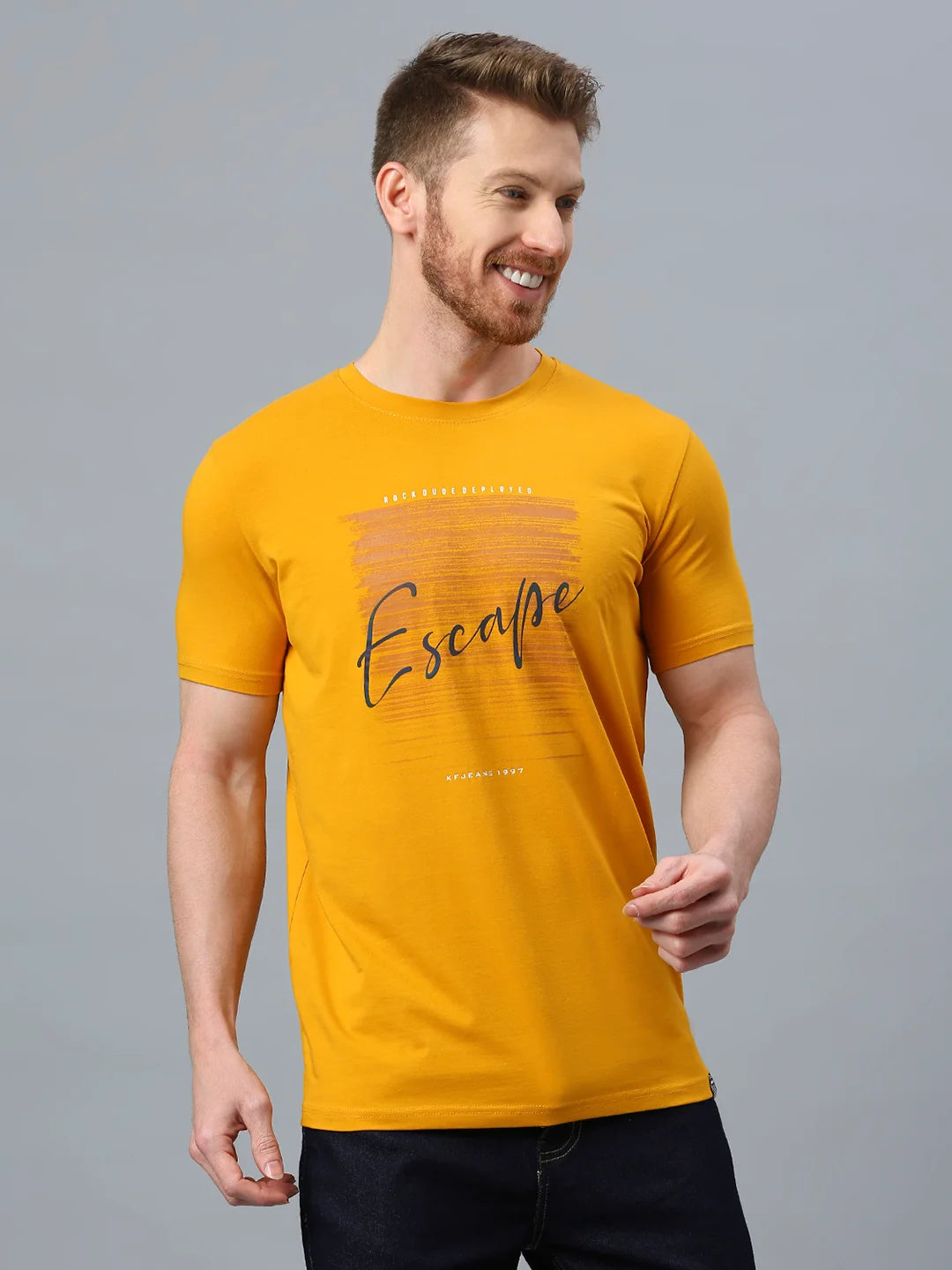 Mustard Regular Fit H/S T-SHIRT