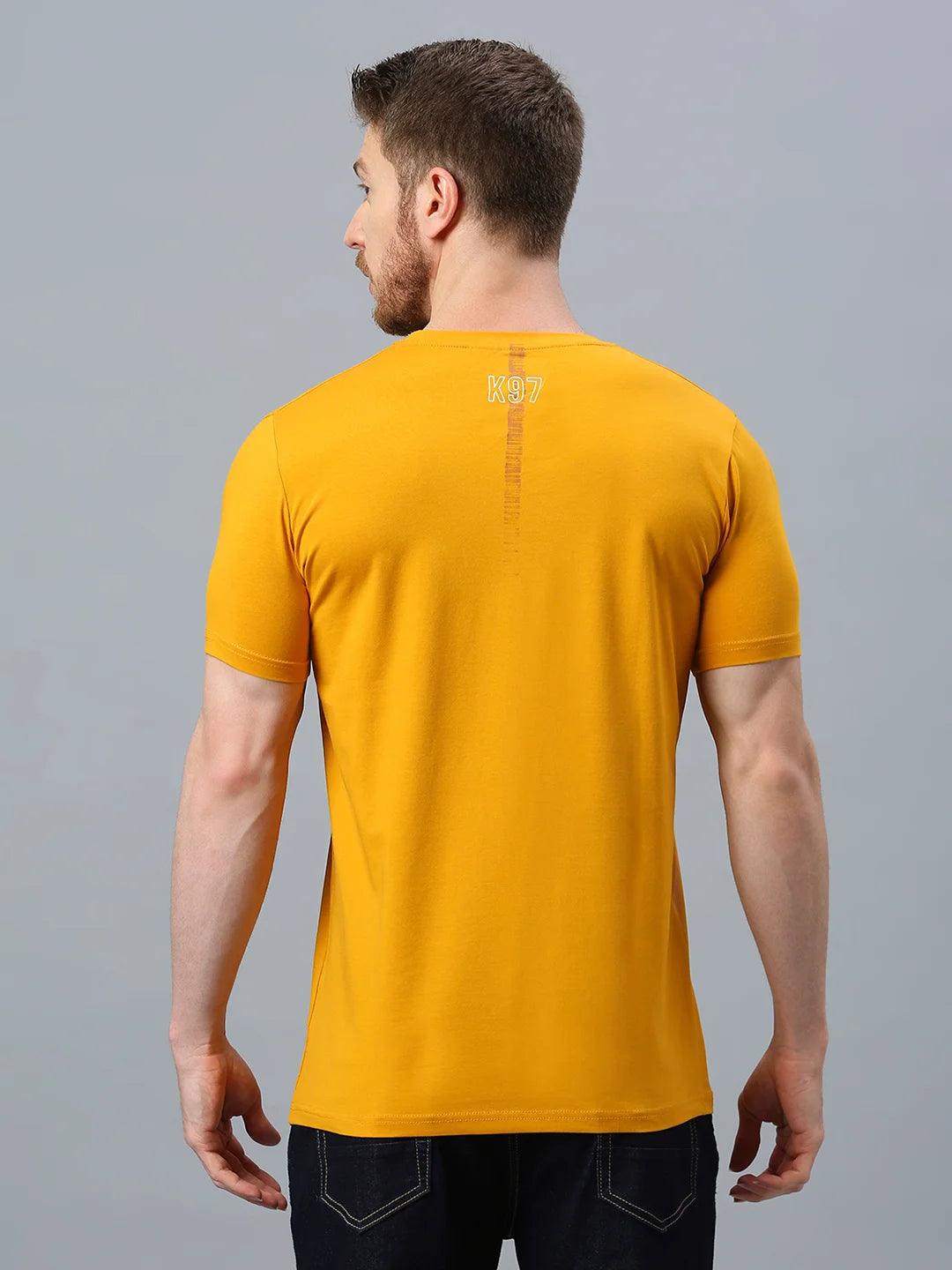 Mustard Printed T-Shirt