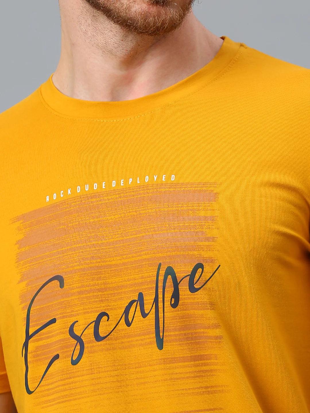 Mustard Printed T-Shirt