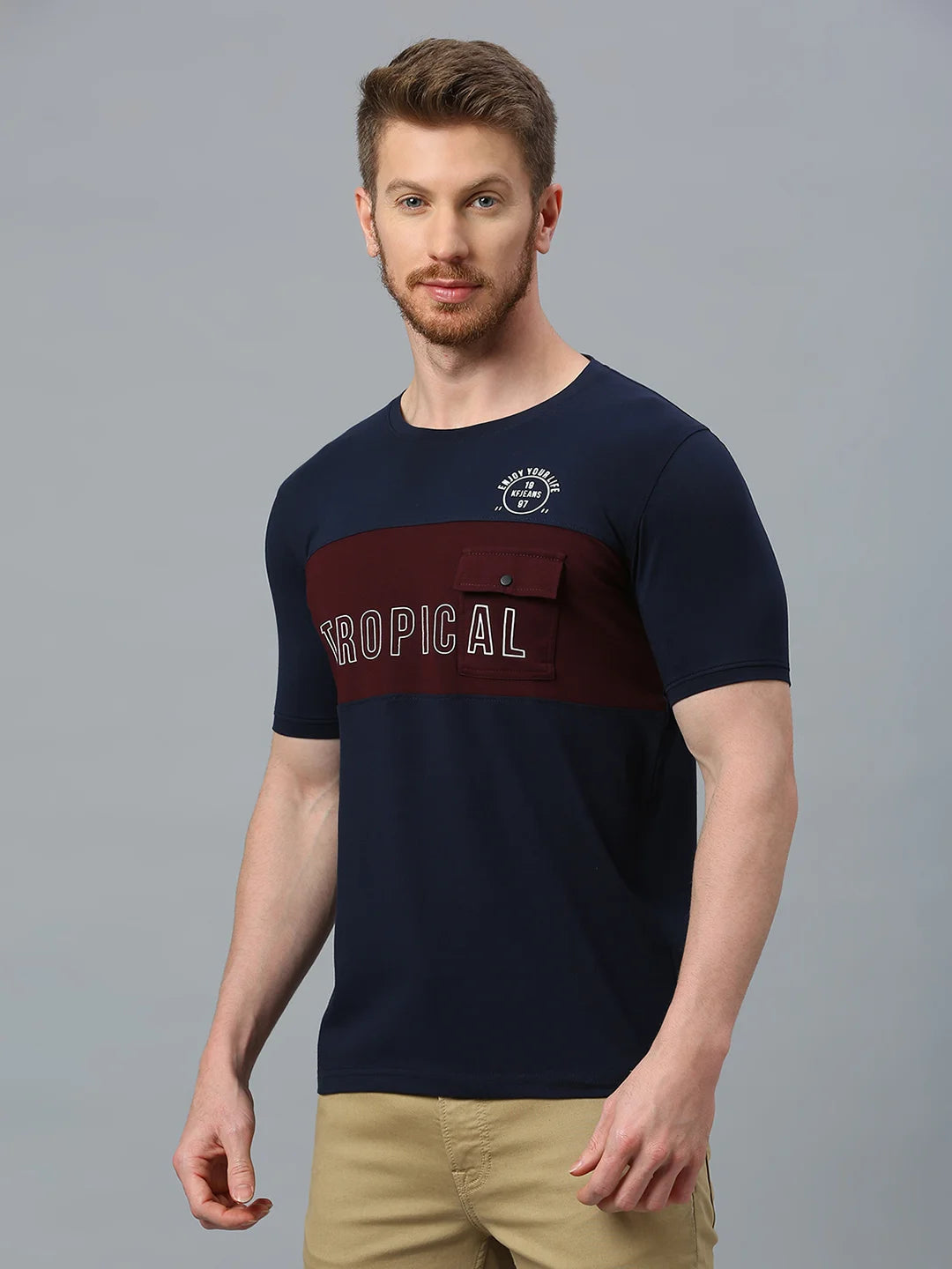 Navy Regular Fit H/S T-SHIRT