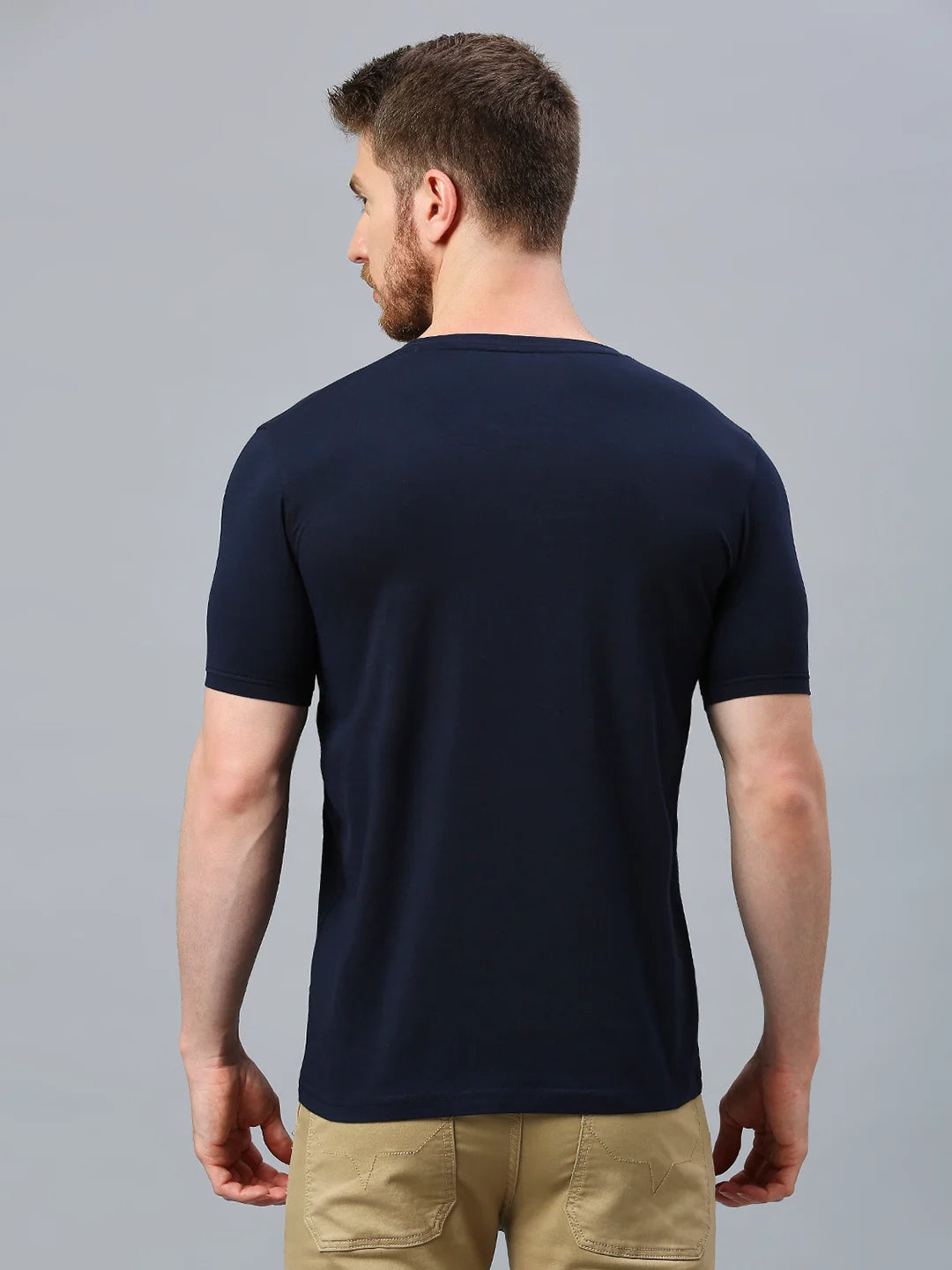 Navy Regular Fit H/S T-SHIRT