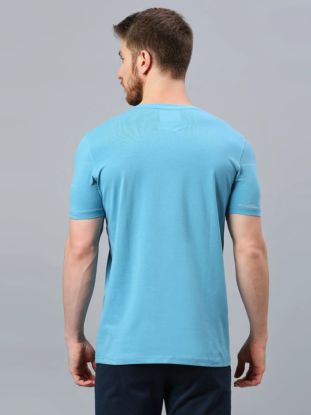 Blue Regular Fit H/S T-SHIRT