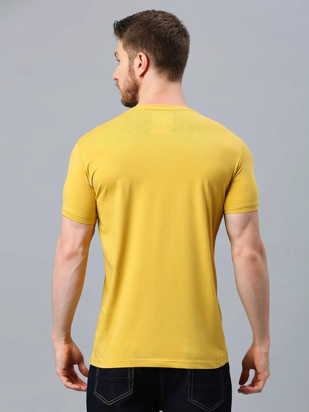 Yellow Printed T-Shirt