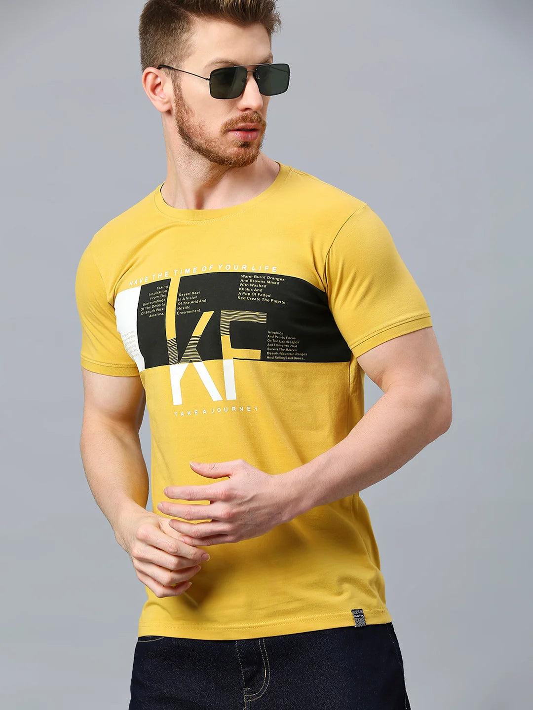 Yellow Printed T-Shirt