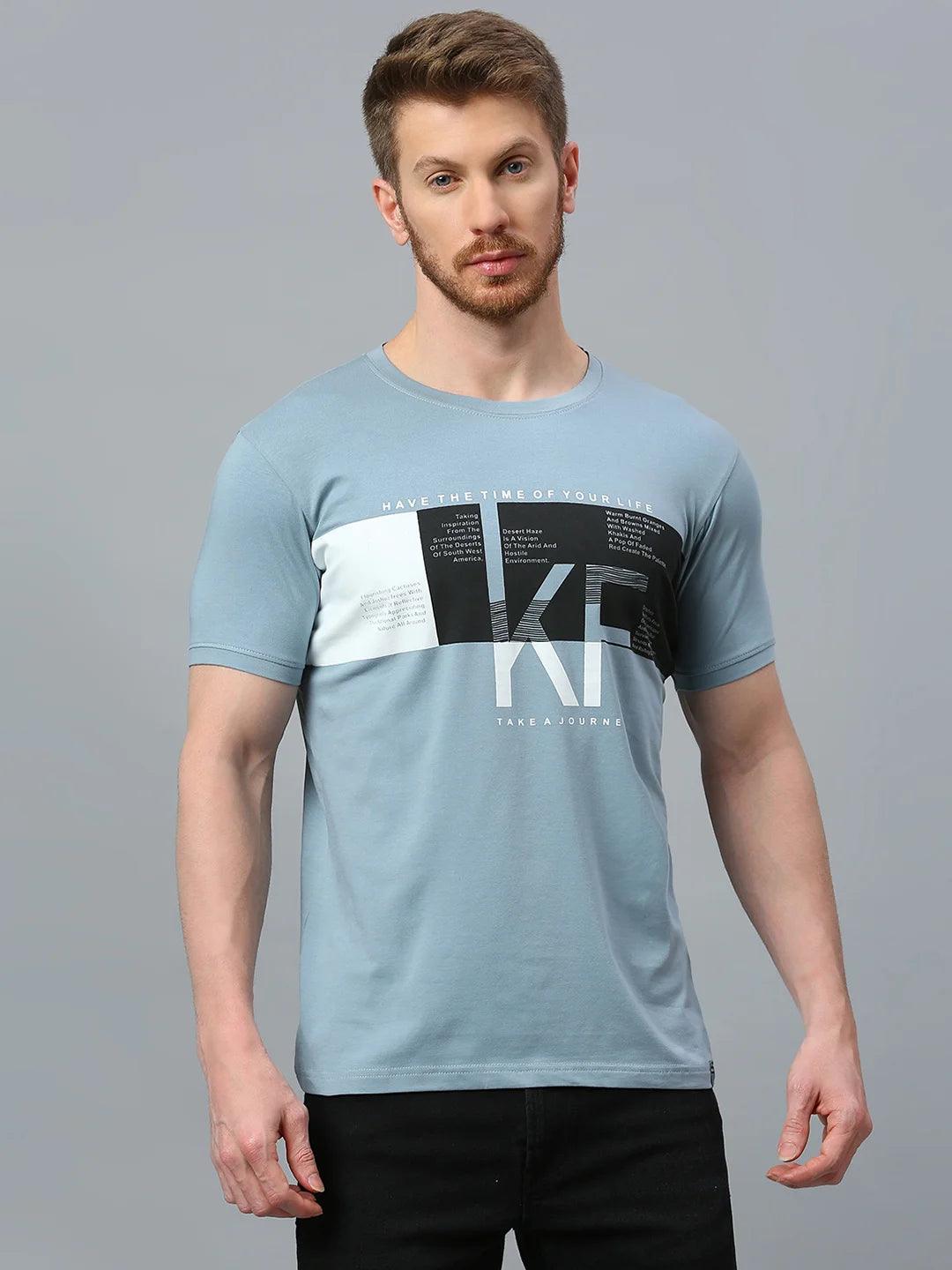 Graffiti Drop Airforce Blue T-Shirt