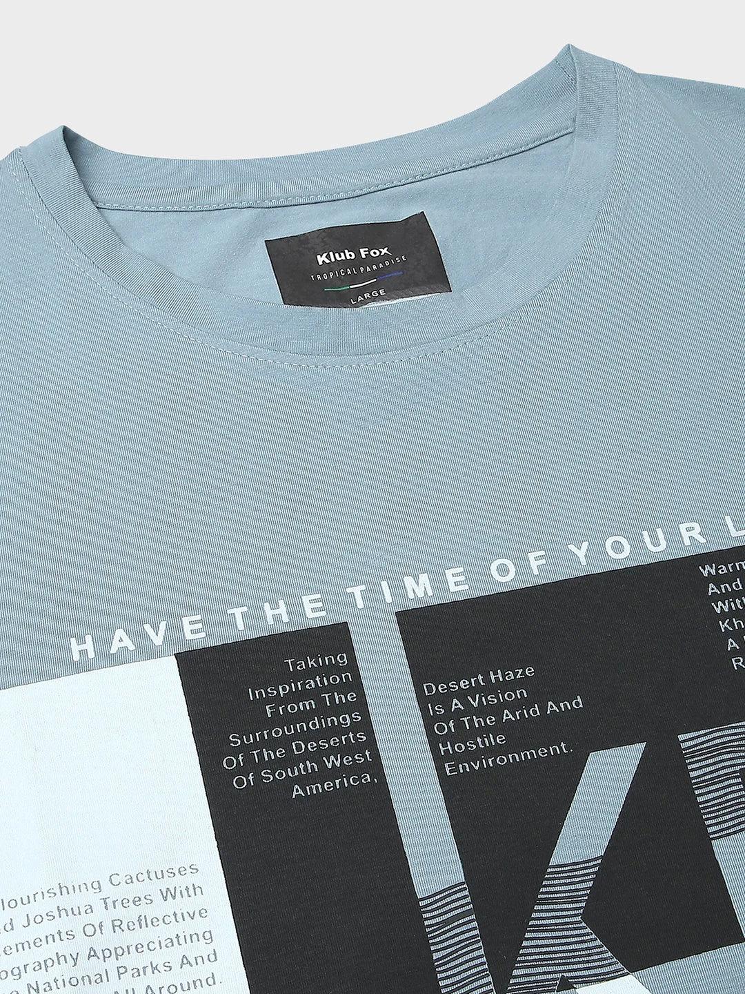 Graffiti Drop Airforce Blue T-Shirt