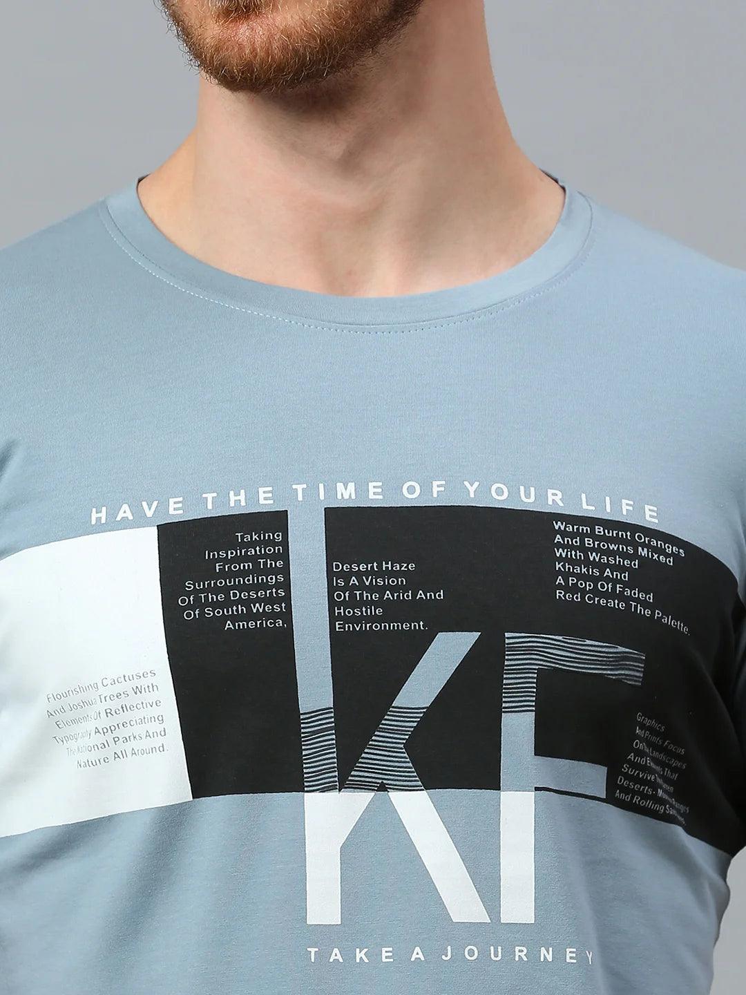 Graffiti Drop Airforce Blue T-Shirt