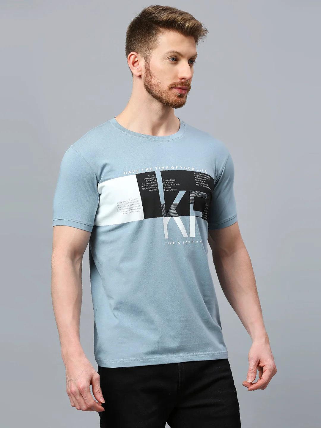 Graffiti Drop Airforce Blue T-Shirt