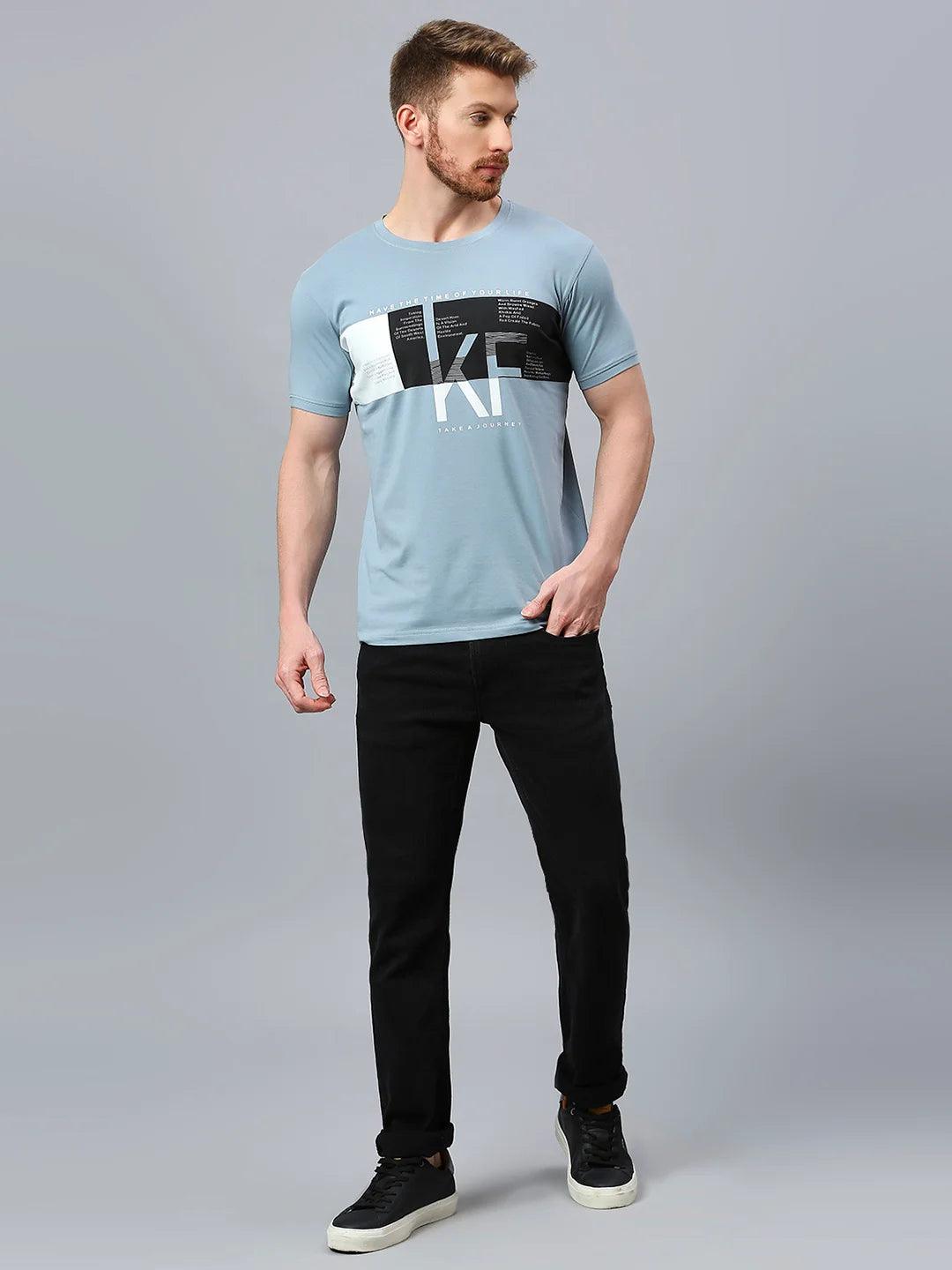 Graffiti Drop Airforce Blue T-Shirt