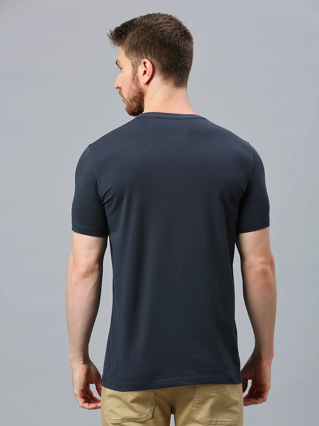 Dk Grey Regular Fit H/S T-SHIRT