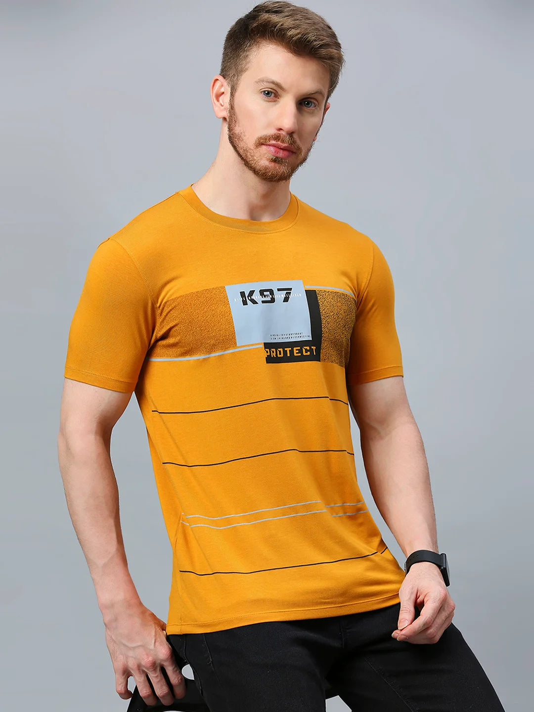 Mustard Regular Fit H/S T-SHIRT