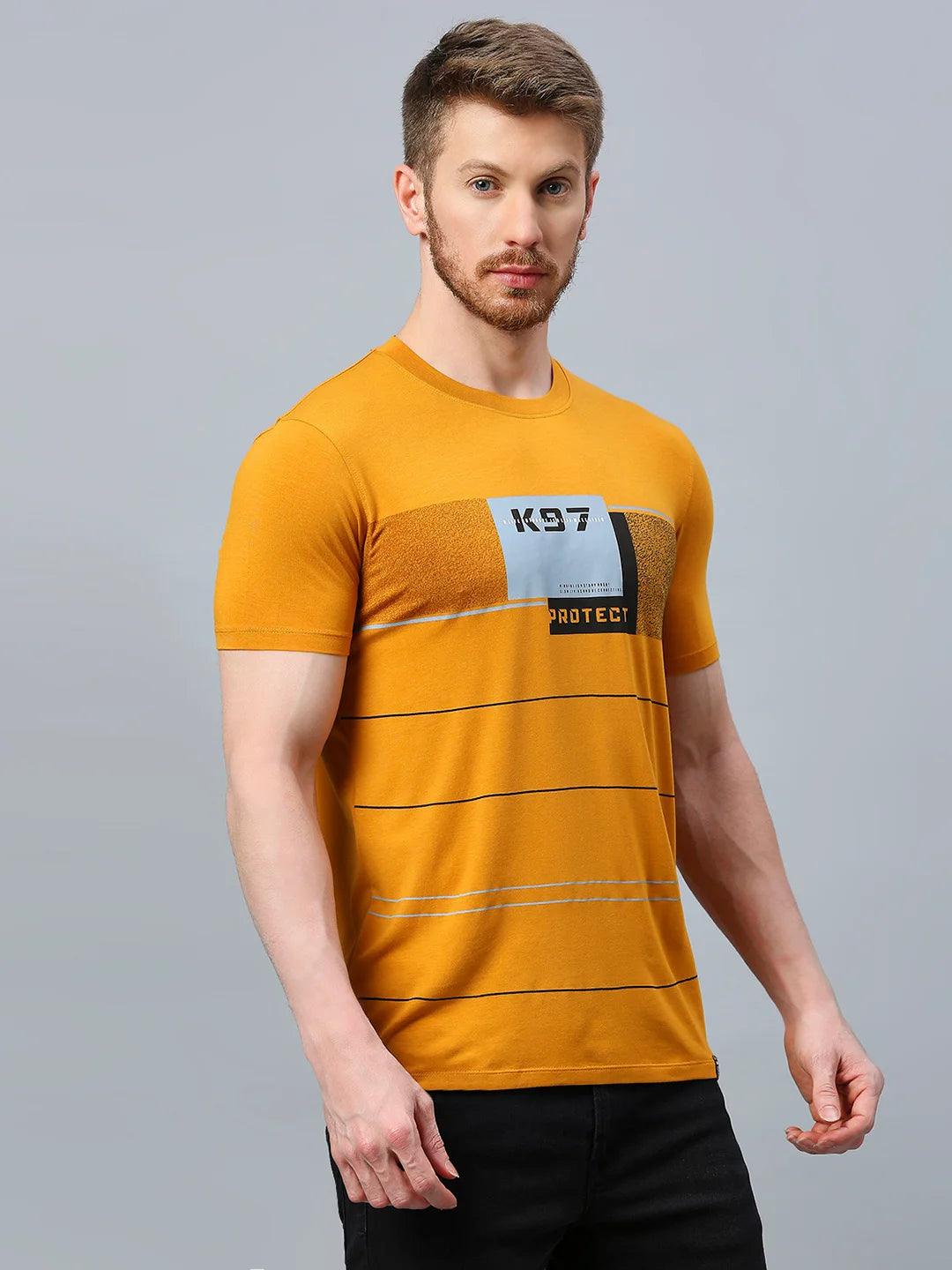Mustard Printed T-Shirt