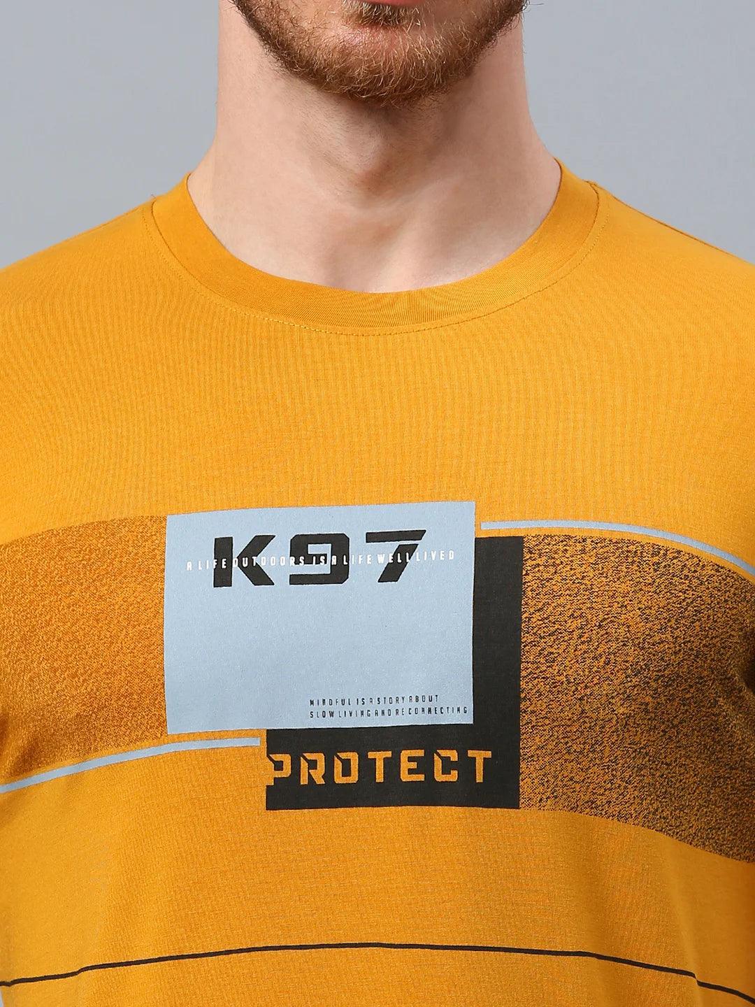 Mustard Printed T-Shirt