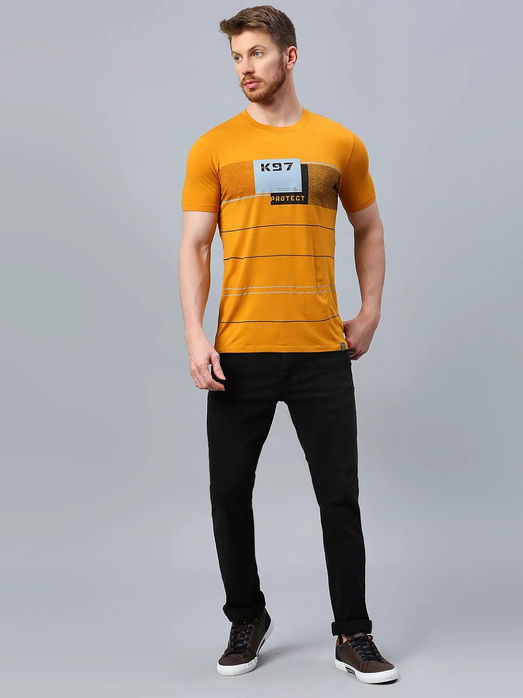 Mustard Printed T-Shirt