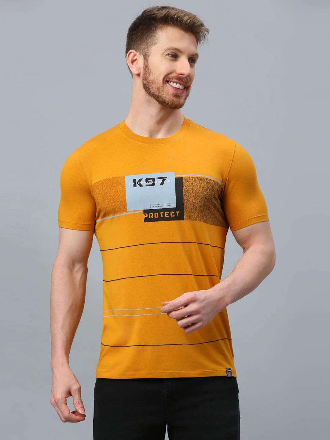Mustard Printed T-Shirt