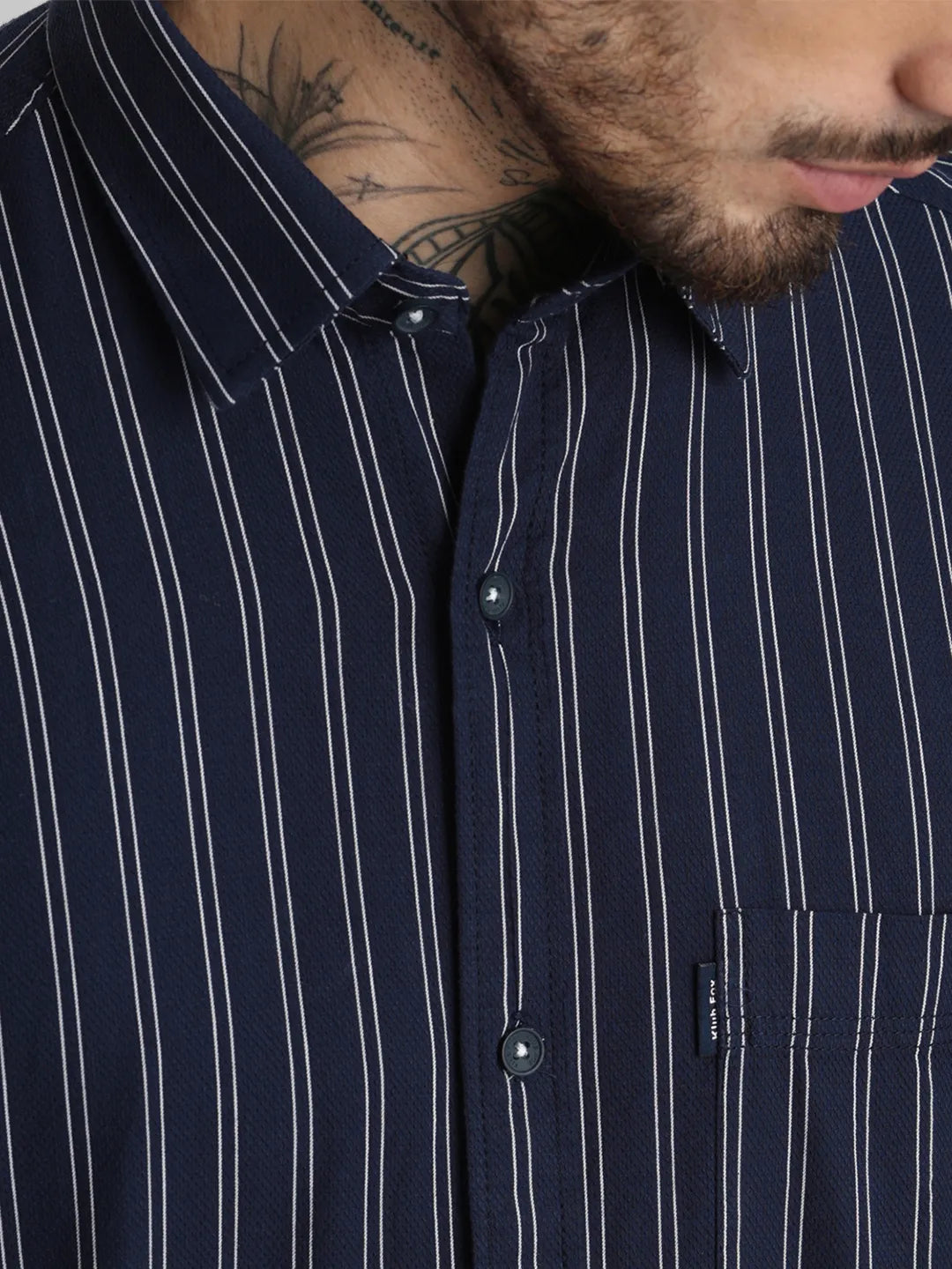 Navy Striped Shirt