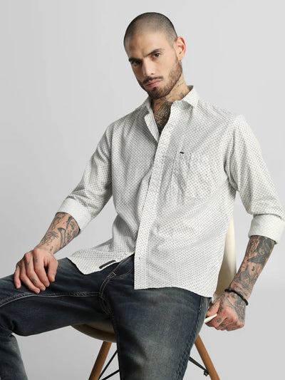 Grey Printed Shirt