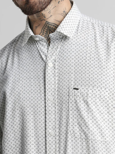 Grey Printed Shirt
