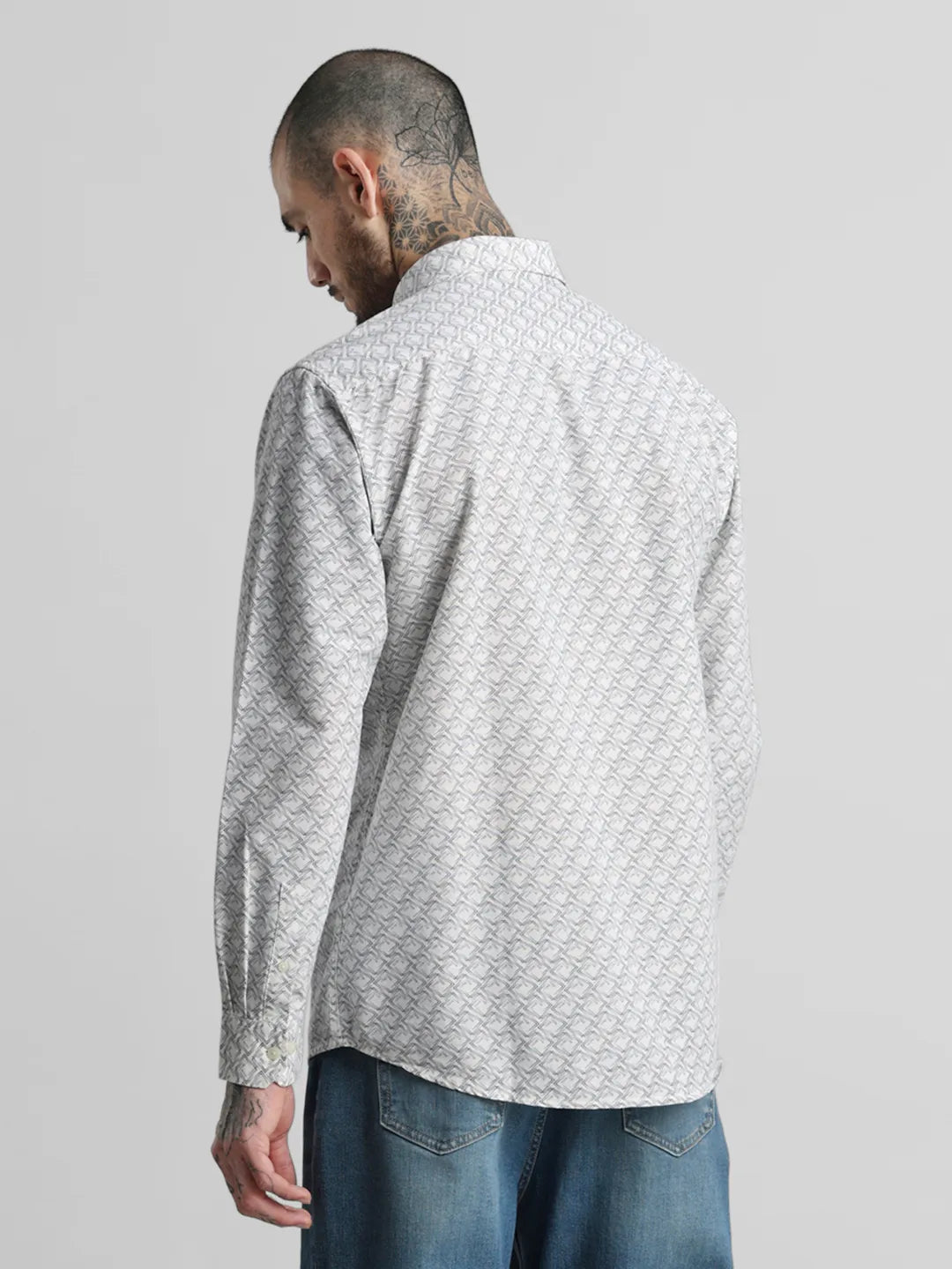Grey Printed Shirt