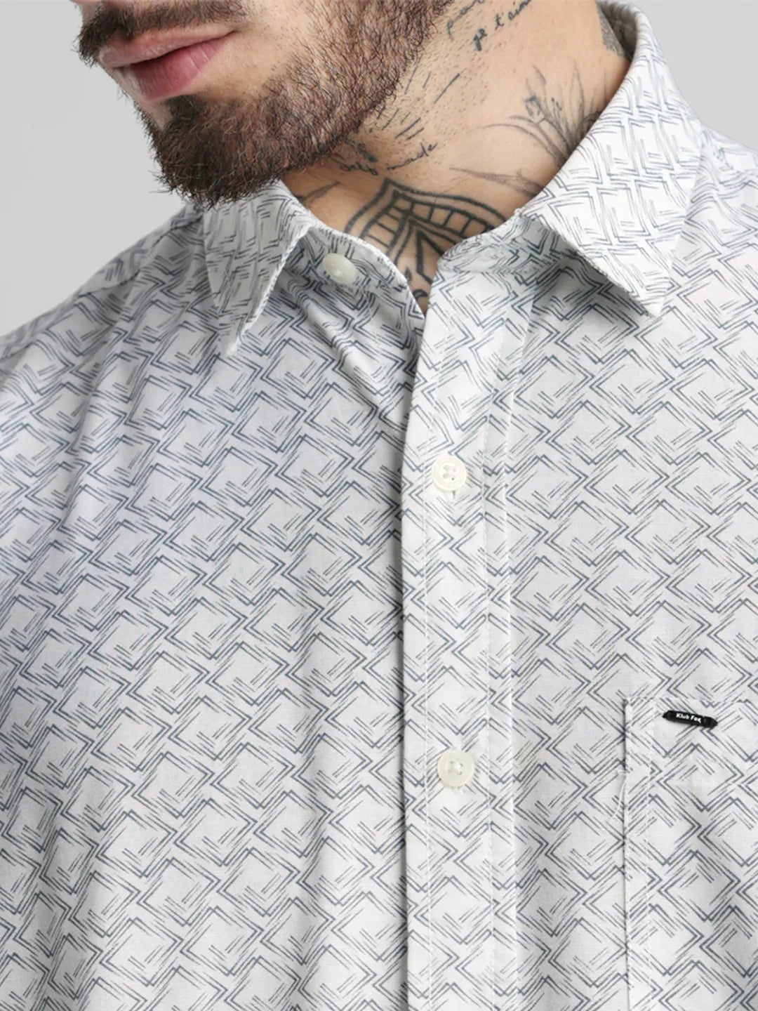 Grey Printed Shirt