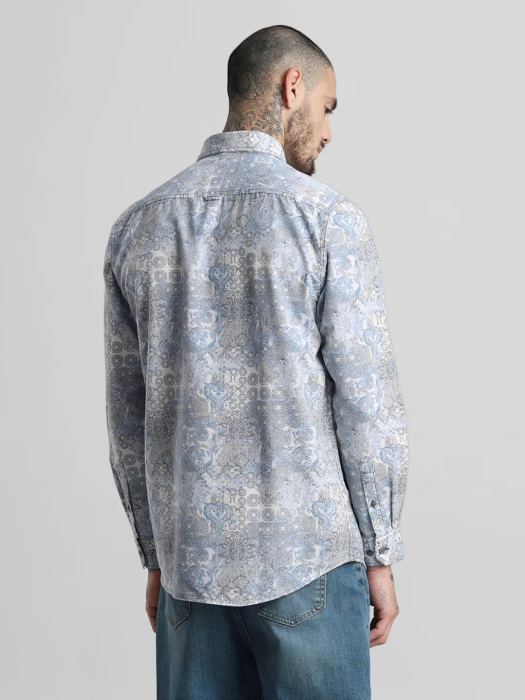 Blue Printed Shirt