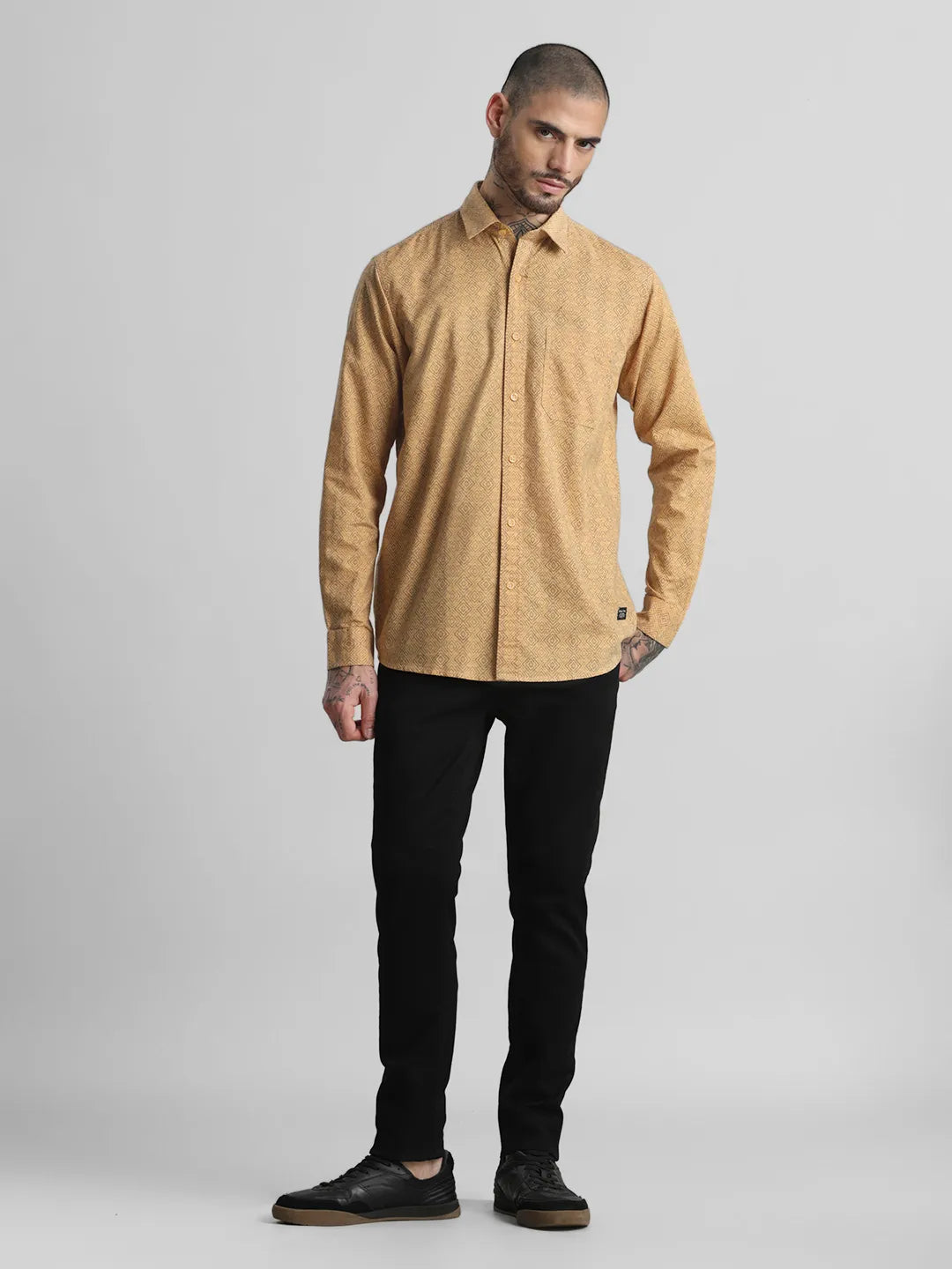 Mustard Printed Shirt