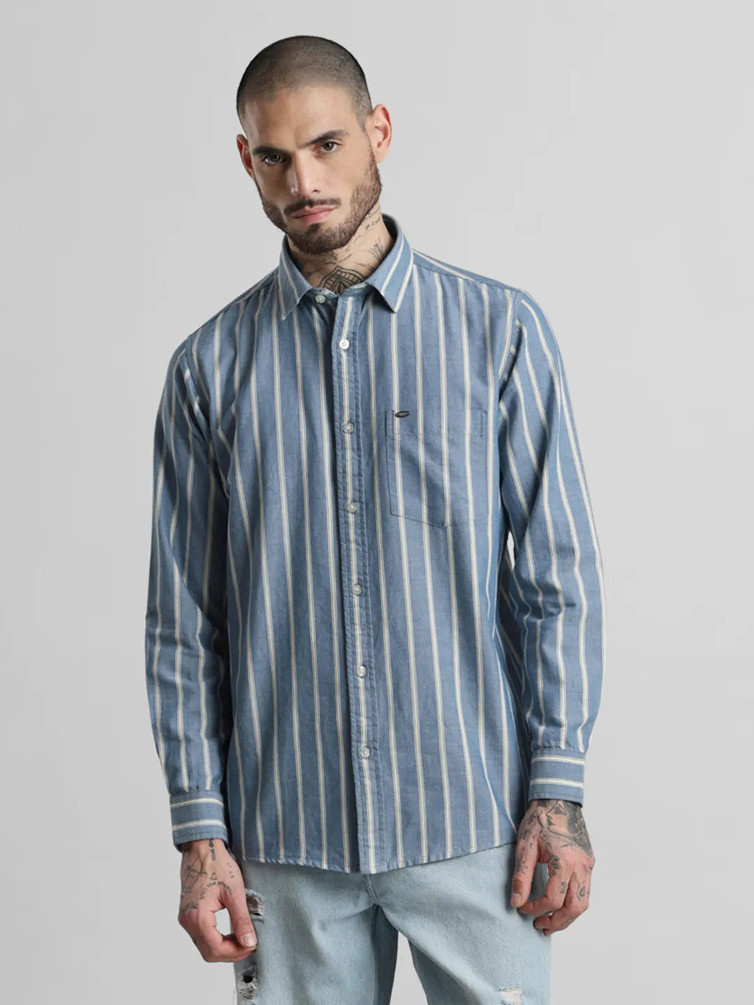 Blue Striped Shirt