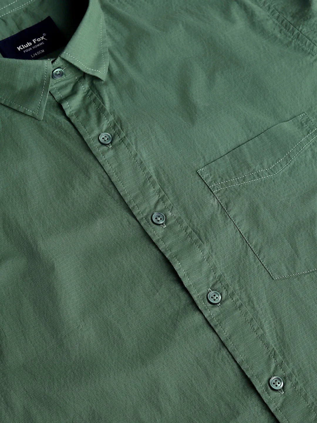 Green Solid Shirt