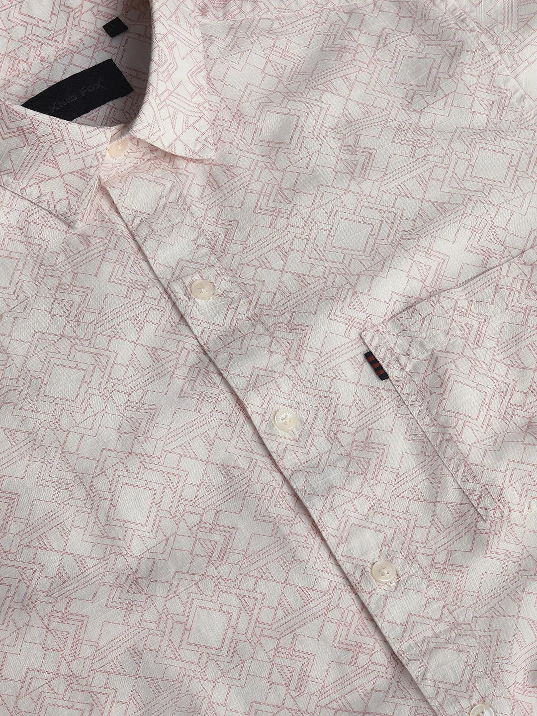 Peach Printed Shirt