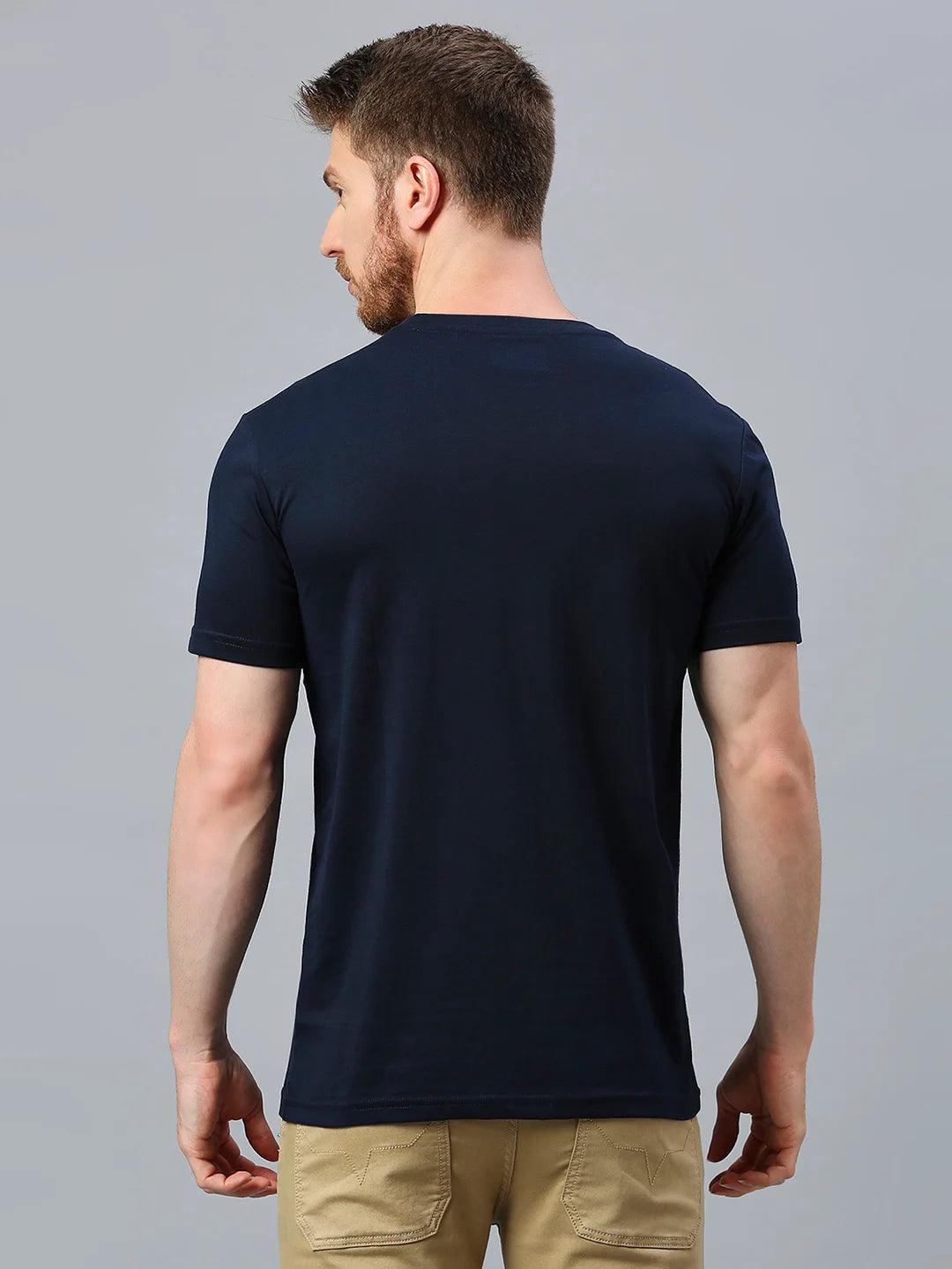 Navy Printed T-Shirt