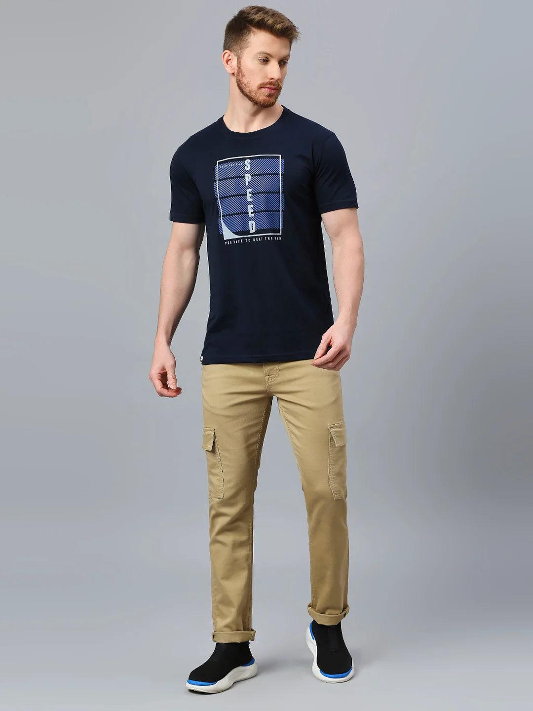 Navy Regular Fit H/S T-SHIRT