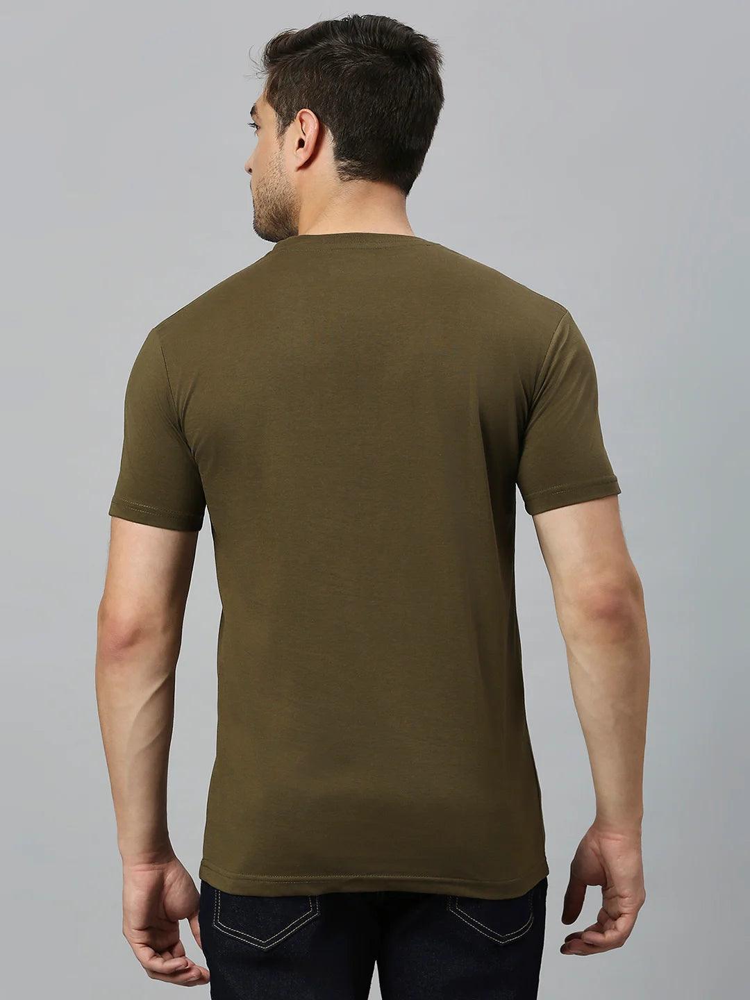 Olive Printed T-Shirt