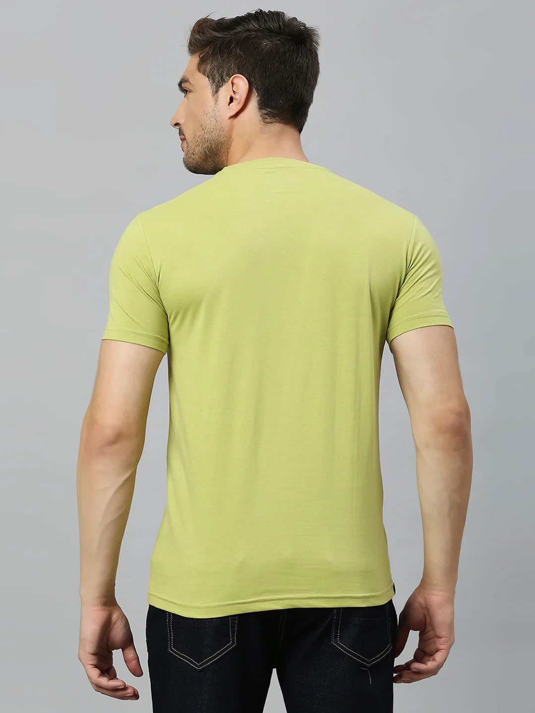 Lime Green Regular Fit H/S T-SHIRT