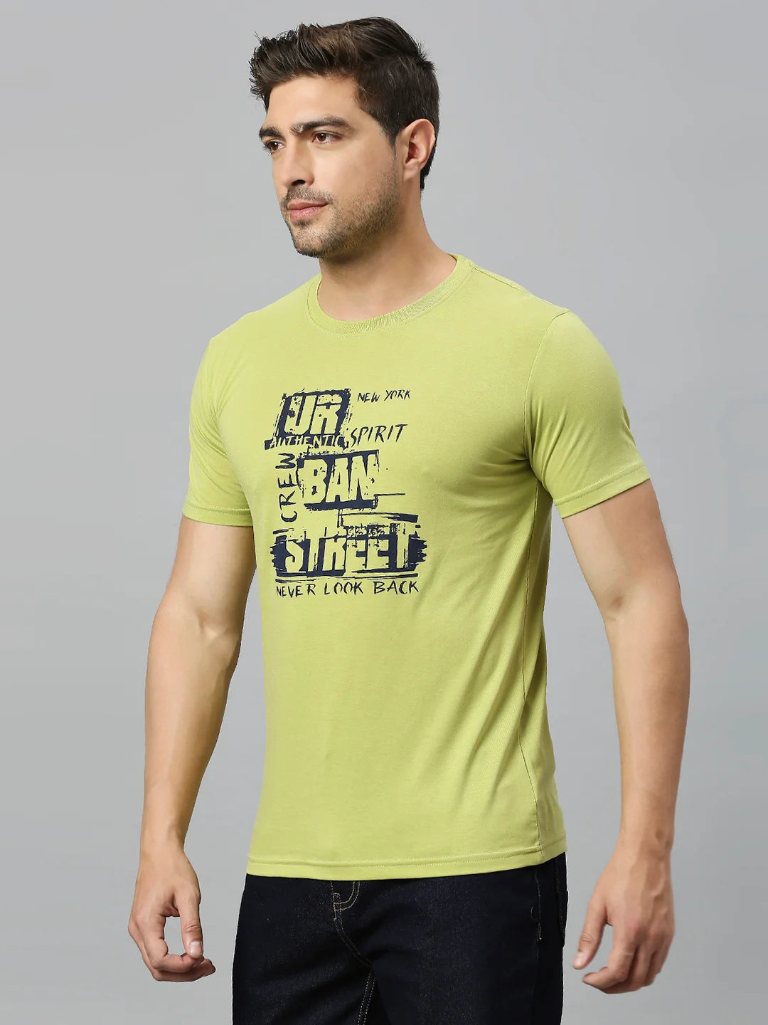 Lime Green Regular Fit H/S T-SHIRT