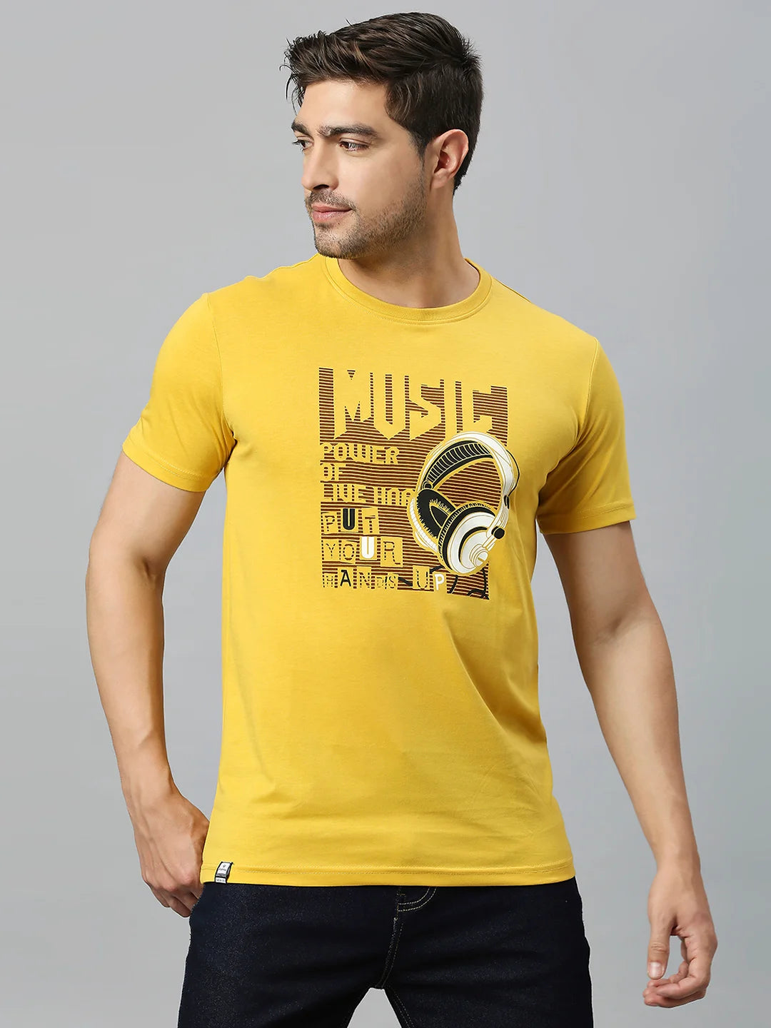 Mustard Regular Fit H/S T-SHIRT